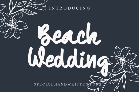 Beach Wedding Font for Business Style