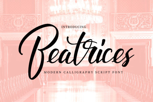 Beatrices: A Romantic Script Font for Craft Creators
