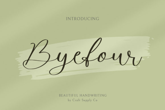 Byefour: A Stylish Font for Business Branding