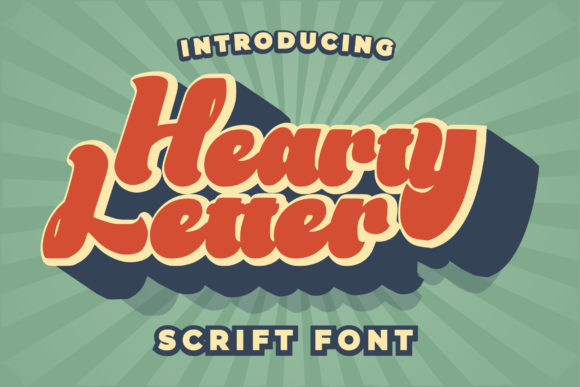 Hearty Letter: A Bold, Retro Font for Editorial Design