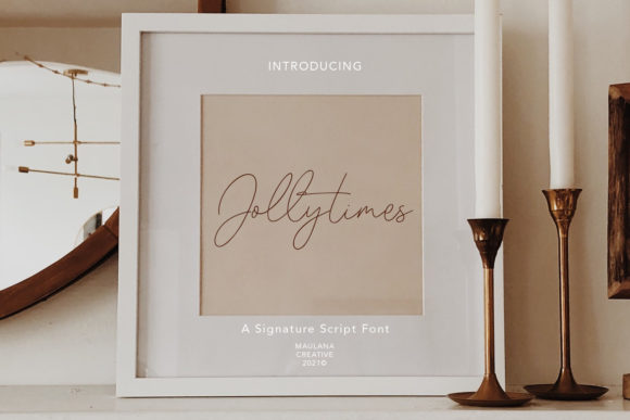 Jollytimes: A Stylish Script Font for Makers