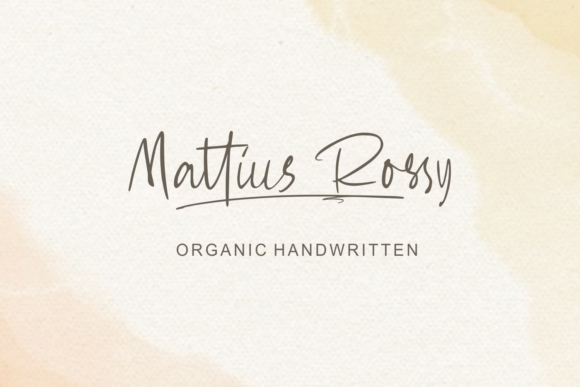 MAttius Rossy Font for Craft Projects