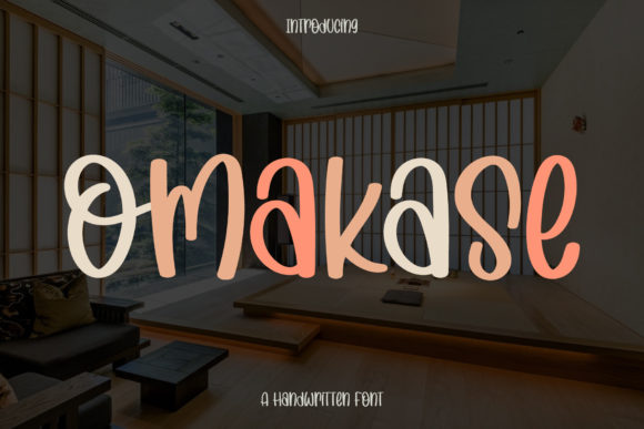 Omakase Font: Modern Handwritten Style for Business