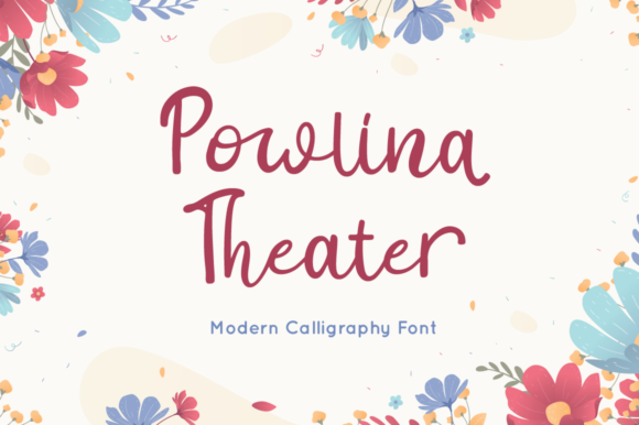 Powlina Theater Font for Editorial Design