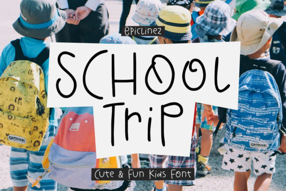 School Trip Font for Web Design