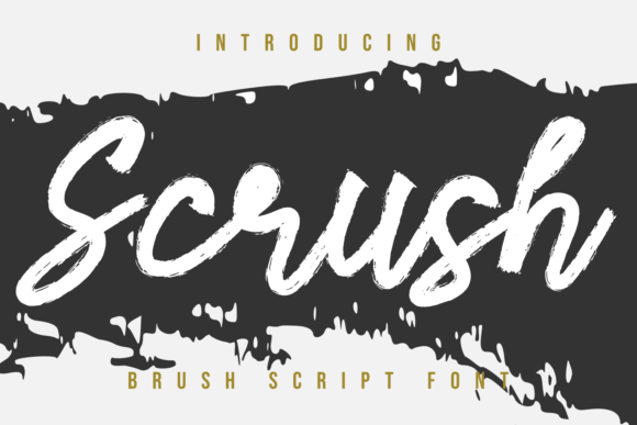 Scrush: A Flowing Handwritten Font