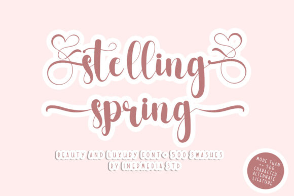 Stelling Spring: A Script Font for Editorial Elegance
