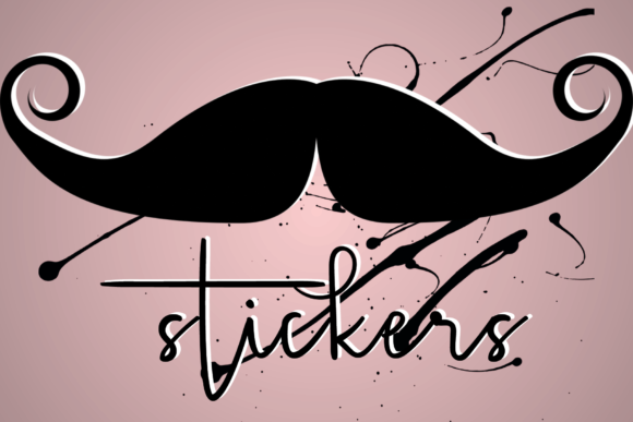 Stickers: A Handwritten Font for Elegant Design