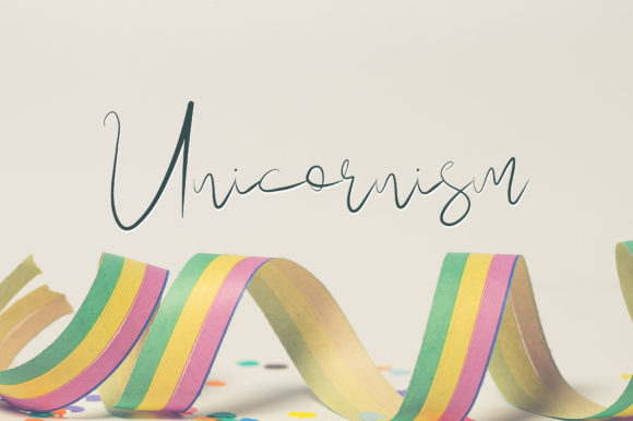 Unicornism: A Magical Script Font