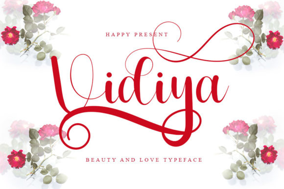 Vidiya: A Romantic Script Font