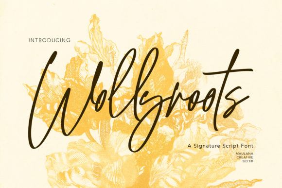 Wollyroots: A Script Font for Web Design